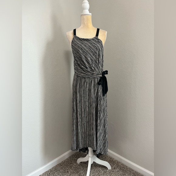 Anthropologie Dresses & Skirts - Maeve By Anthropologie Salsola Long Dress Asymmetrical Stripe Dress